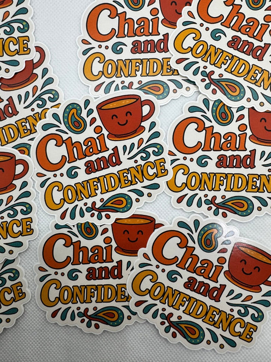 2in Chai and Confidence Sticker - Spotted Chai