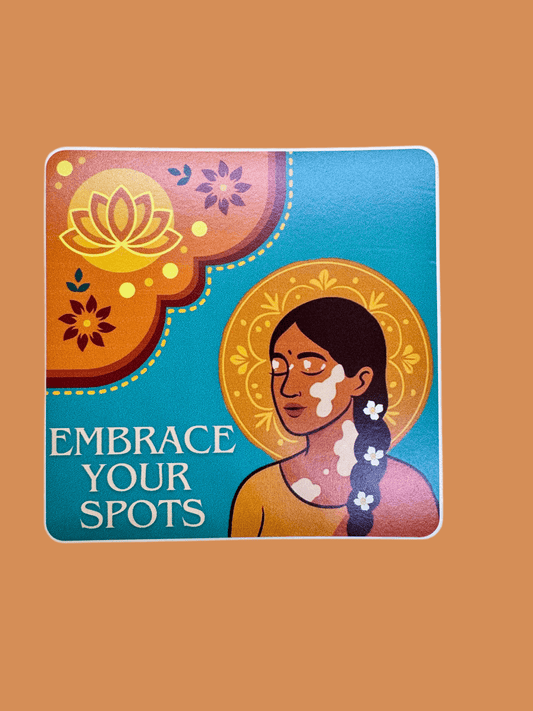 Embrace your spots - vinyl sticker - Spotted Chai