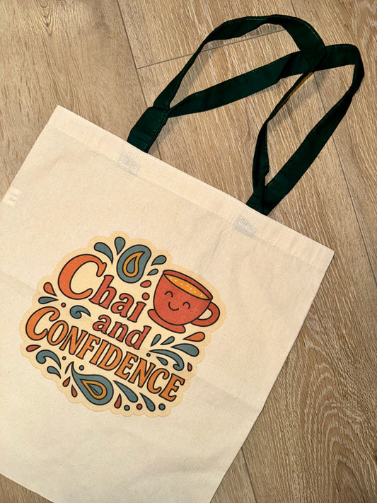 Chai + Confidence = The Perfect Tote Bag