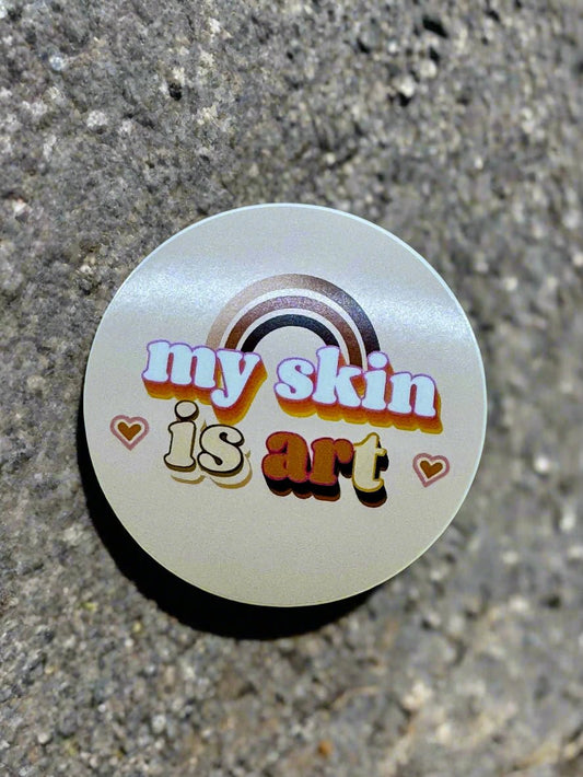 My Skin is Art - Vinyl Sticker - Spotted Chai